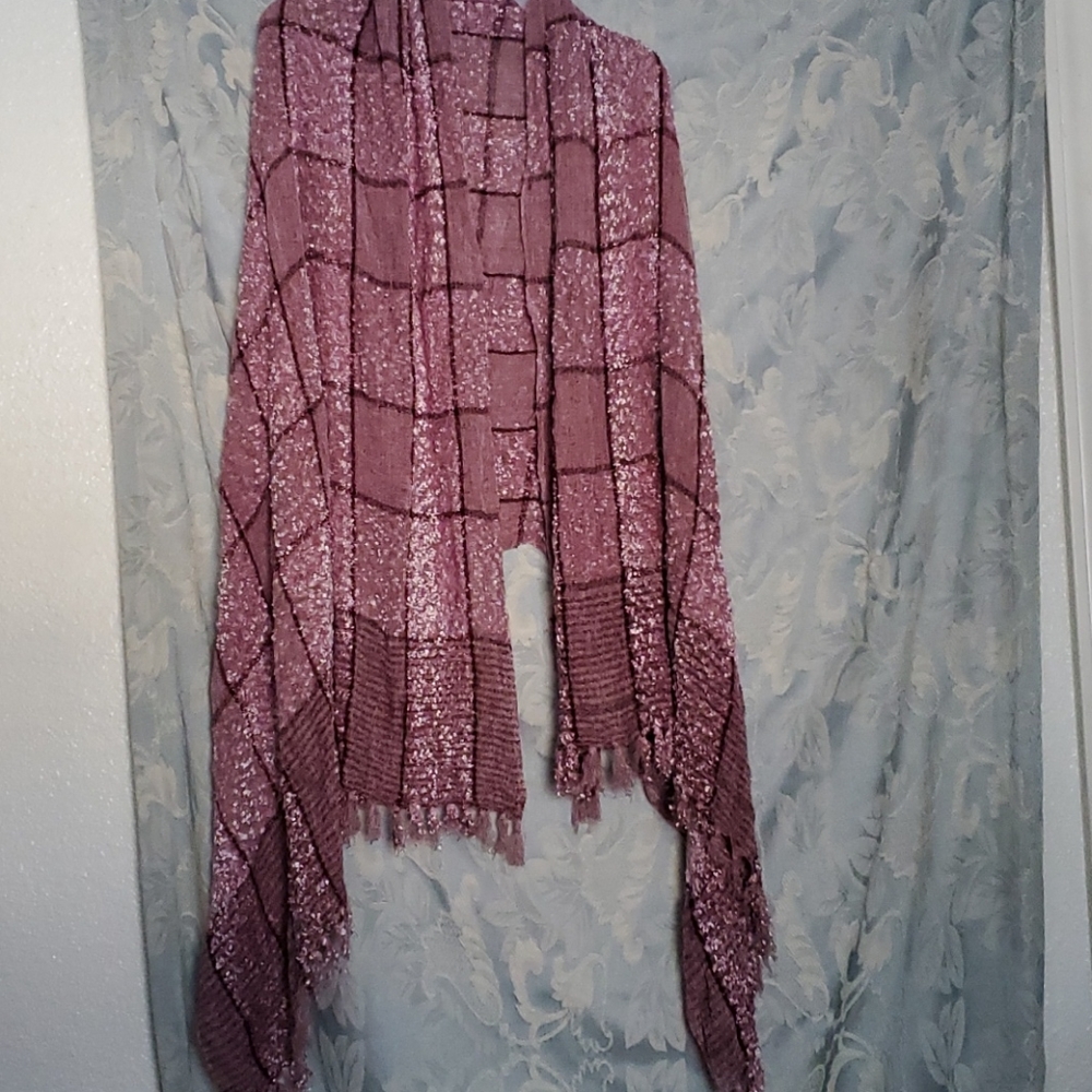 Purple Textured Shawl